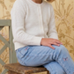 Girl Cute Crochet Pattern Cropped Daily Cardigan Sweater MK3514KID (2/4-10/12)