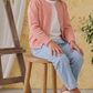 Girl Cute Crochet Pattern Cropped Daily Cardigan Sweater MK3514KID (2/4-10/12)