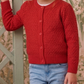 Girl Cute Crochet Pattern Cropped Daily Cardigan Sweater MK3514KID (2/4-10/12)