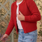 Girl Cute Crochet Pattern Cropped Daily Cardigan Sweater MK3514KID (2/4-10/12)