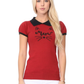 Women's Meow Cat Classic Contrast Collar Short Sleeve Casual Pullover Sweater MK3591MEOW (S-L)