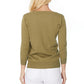 Love Heart Chenille Crewneck 3/4 Sleeve Pullover Sweater MK3595 (S-L)