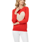 Love Heart Chenille Crewneck 3/4 Sleeve Pullover Sweater MK3595 (S-L)