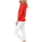 Love Heart Chenille Crewneck 3/4 Sleeve Pullover Sweater MK3595 (S-L)
