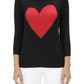 Love Heart Chenille Crewneck 3/4 Sleeve Pullover Sweater MK3595 (S-L)