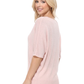 Half Dolman Sleeve Sheer Cool Knit Sweater Top MK3621 (S-L)