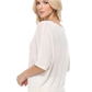 Half Dolman Sleeve Sheer Cool Knit Sweater Top MK3621 (S-L)