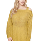 Cold Shoulder Knit Tunic Top Pullover Summer Sweater MK3631 (S-L)