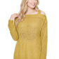 Cold Shoulder Knit Tunic Top Pullover Summer Sweater MK3631 (S-L)