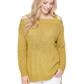 Cold Shoulder Knit Tunic Top Pullover Summer Sweater MK3631 (S-L)