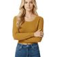 Round Neck Long Sleeve Crop Sweater Knit Crop Top MK3637 (S-XL)