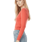 Round Neck Long Sleeve Crop Sweater Knit Crop Top MK3637 (S-XL)