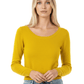 Round Neck Long Sleeve Crop Sweater Knit Crop Top MK3637 (S-XL)