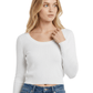 Round Neck Long Sleeve Crop Sweater Knit Crop Top MK3637 (S-XL)