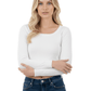 Round Neck Long Sleeve Crop Sweater Knit Crop Top MK3637 (S-XL)