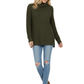 Cowl Neck Oversized Pop-Corn Knit Tunic Sweater MK3650 (S-L)