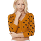 Dog Patterned Button Down Cropped Cardigan Sweater MK3672 (S-L)