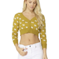 Dog Patterned Button Down Cropped Cardigan Sweater MK3672 (S-L)
