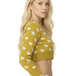 Dog Patterned Button Down Cropped Cardigan Sweater MK3672 (S-L)