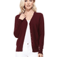 Women V-Neck Button Down Knit Cardigan Sweater MK5178 (S-XL)
