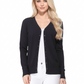 Women V-Neck Button Down Knit Cardigan Sweater MK5178 (S-XL)