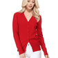 Women V-Neck Button Down Knit Cardigan Sweater MK5178 (S-XL)