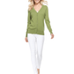 Women V-Neck Button Down Knit Cardigan Sweater MK5178 (S-XL)