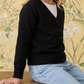 Girls Long Sleeve V neck Sweater Cardigan MK5178KID (2/4-10/12)