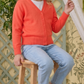 Girls Long Sleeve V neck Sweater Cardigan MK5178KID (2/4-10/12)