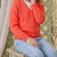 Girls Long Sleeve V neck Sweater Cardigan MK5178KID (2/4-10/12)