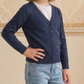 Girls Long Sleeve V neck Sweater Cardigan MK5178KID (2/4-10/12)