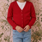 Girls Long Sleeve V neck Sweater Cardigan MK5178KID (2/4-10/12)