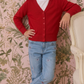 Girls Long Sleeve V neck Sweater Cardigan MK5178KID (2/4-10/12)