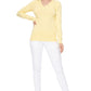 Long Sleeve V-Neck Soft Lightweight Knit Sweater Pullover MK5501 (S-XL)