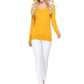 Long Sleeve V-Neck Soft Lightweight Knit Sweater Pullover MK5501 (S-XL)