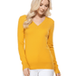 Long Sleeve V-Neck Soft Lightweight Knit Sweater Pullover MK5501 (S-XL)