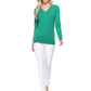 Long Sleeve V-Neck Soft Lightweight Knit Sweater Pullover MK5501 (S-XL)