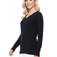 Long Sleeve V-Neck Soft Lightweight Knit Sweater Pullover MK5501 (S-XL)