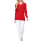 Long Sleeve V-Neck Soft Lightweight Knit Sweater Pullover MK5501 (S-XL)