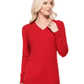 Long Sleeve V-Neck Soft Lightweight Knit Sweater Pullover MK5501 (S-XL)