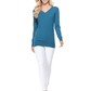 Long Sleeve V-Neck Soft Lightweight Knit Sweater Pullover MK5501 (S-XL)