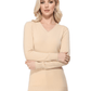 Long Sleeve V-Neck Soft Lightweight Knit Sweater Pullover MK5501 (S-XL)