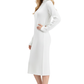 Loose Fit Long Sleeve Textured Midi Sweater Dress MK6012 (S-L)