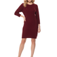 Round Neck Cable Knit Long Sleeve Sweater Dres MK8002 (S-L)
