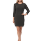 Round Neck Cable Knit Long Sleeve Sweater Dres MK8002 (S-L)