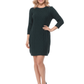 Round Neck Cable Knit Long Sleeve Sweater Dres MK8002 (S-L)