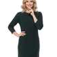 Round Neck Cable Knit Long Sleeve Sweater Dres MK8002 (S-L)