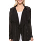 Long Sleeve Soft Sheer Slub Open Front Summer Cardigan MK8080 (S-L)