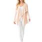 Long Sleeve Soft Sheer Slub Open Front Summer Cardigan MK8080 (S-L)