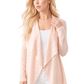 Long Sleeve Soft Sheer Slub Open Front Summer Cardigan MK8080 (S-L)
